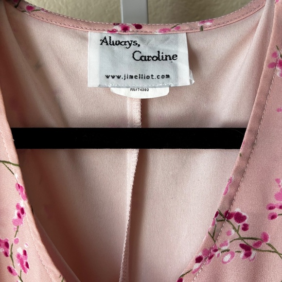 Vintage Always Caroline Pink Floral Maxi Dress - Picture 4 of 5